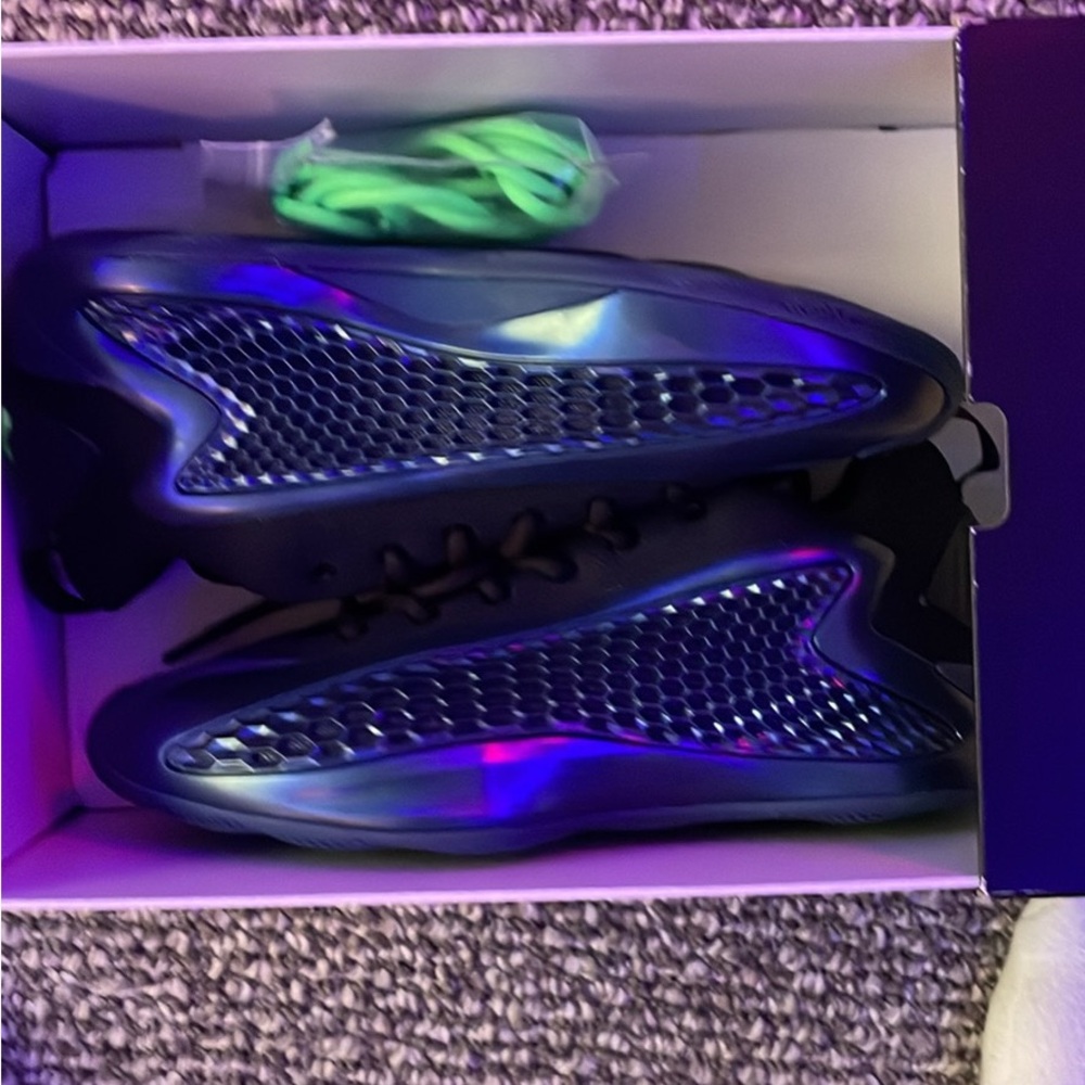 adidas Black and Blue Athletic Shoes